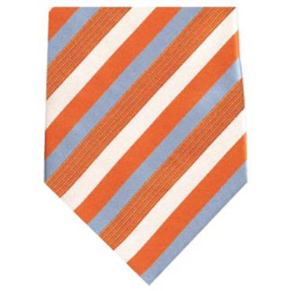 Men's Orange/Blue Stripe Necktie