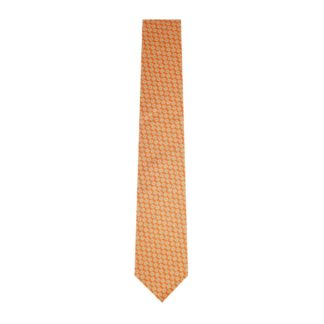 Silk orange tie